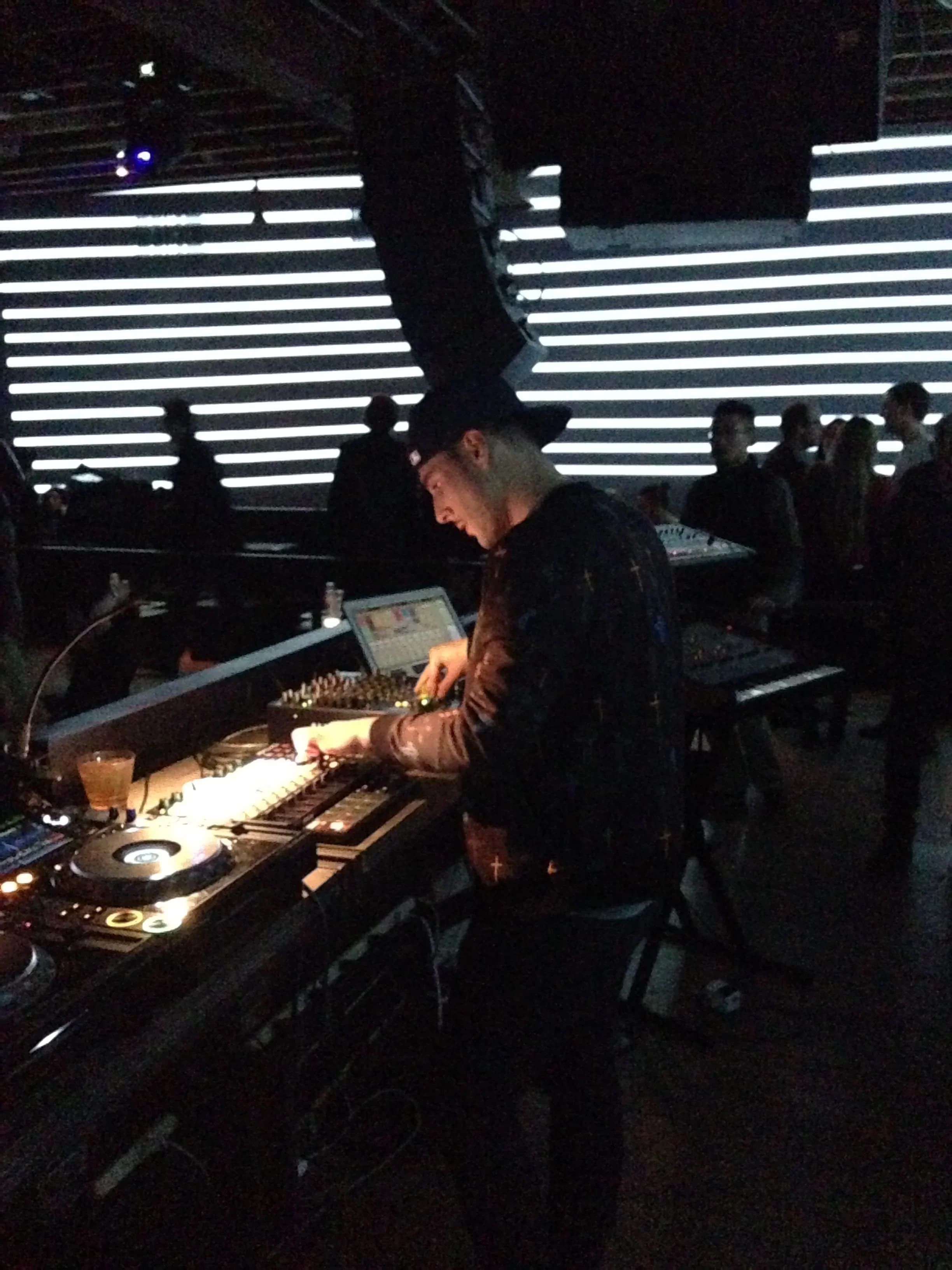 MC&Hammer live hardware set with LED wall